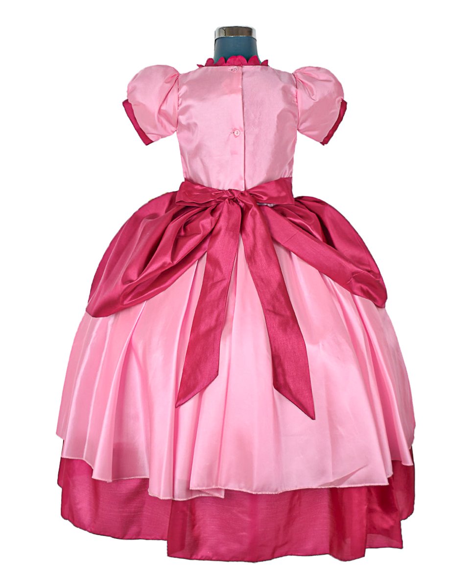 Disfraz Princesa Peach Mario Bros Vestido Niña
