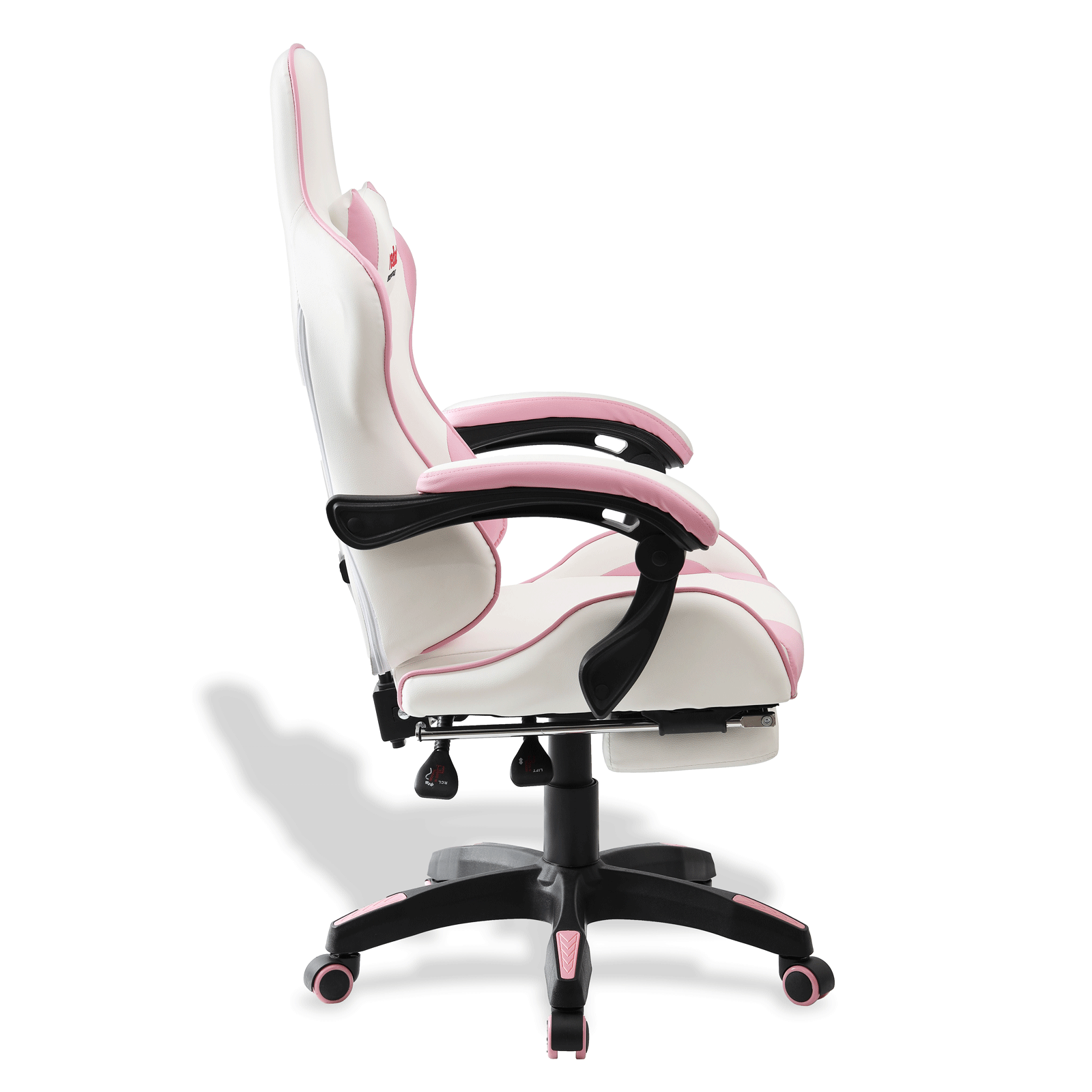 Top Living Silla Gamer Rosa Reclinable con Descansapies - Top Living