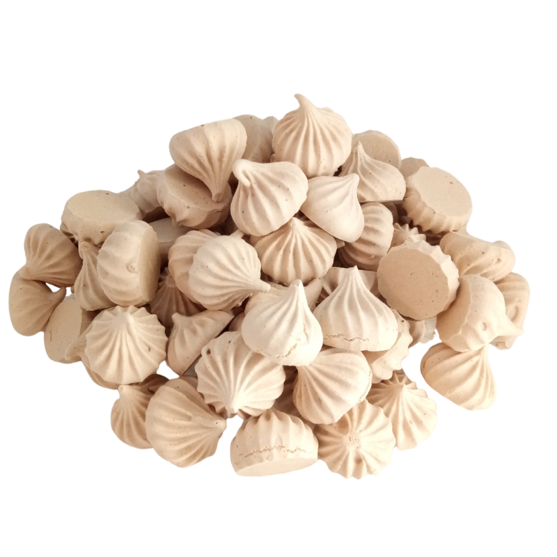 Merengues o Suspiros de sabor chocolate a granel 100 g 3 bolsas Roev Reposteria