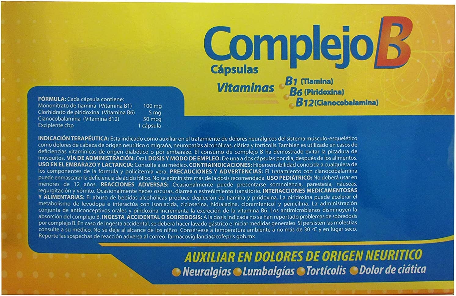 Zebetyn Complejo B 90 Cápsulas, 3 Cajas Con 30 Cápsulas C/U