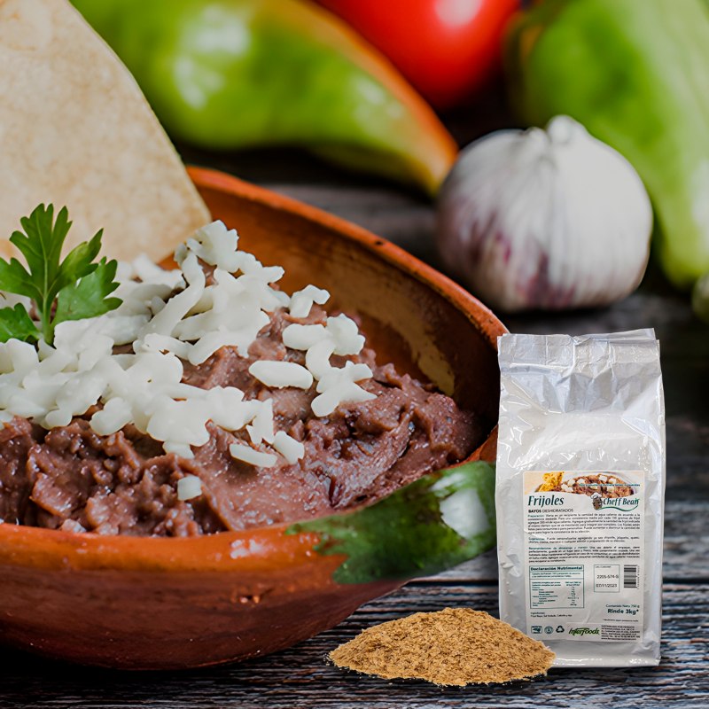 Frijoles Bayos Deshidratados Instantáneos de Alta Calidad 750 Gramos 