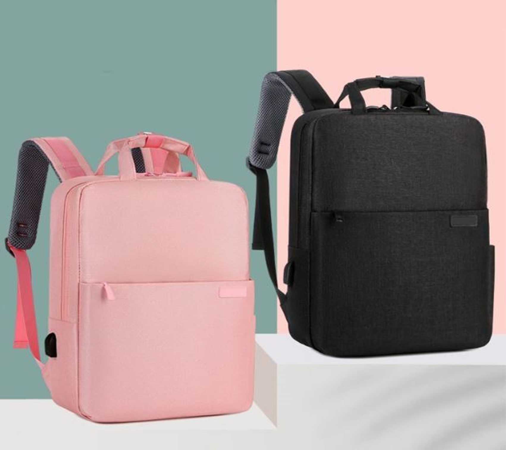 Mochila Estilo Coreano Kawaii Juvenil Con Puerto Usb