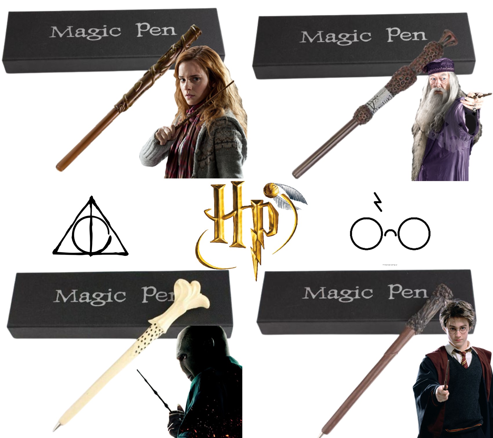 Pluma Varita Mágica Varios Modelos Harry Potter Dumbledore