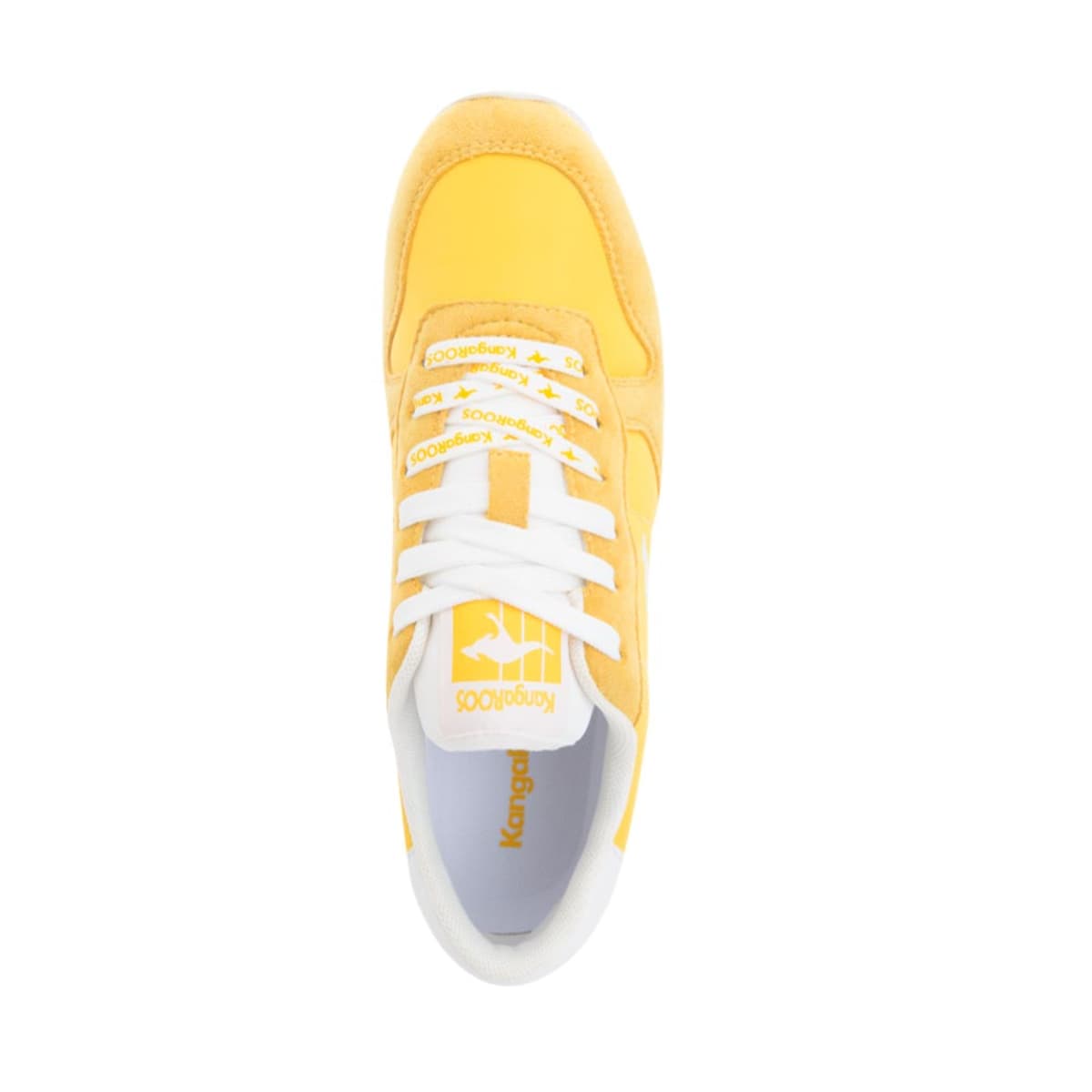 Tenis casual urbano choclo amarillo de mujer marca Kangaroos, mod. 1025059