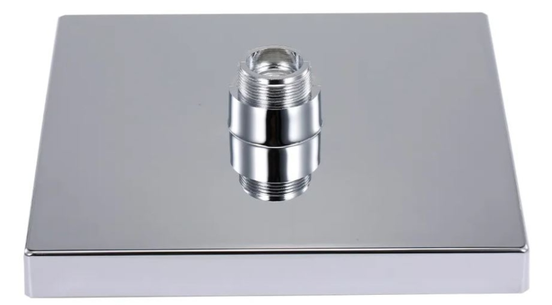 Regadera Cabezal De Ducha Cuadrado Luz Sensor Temperatura