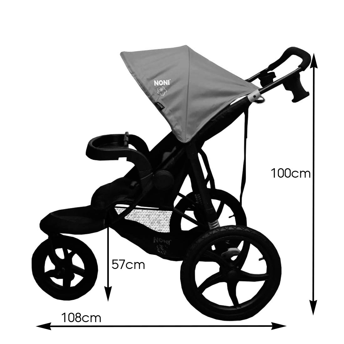 Carriola Angelin para Bebé 3 Llantas de Aire