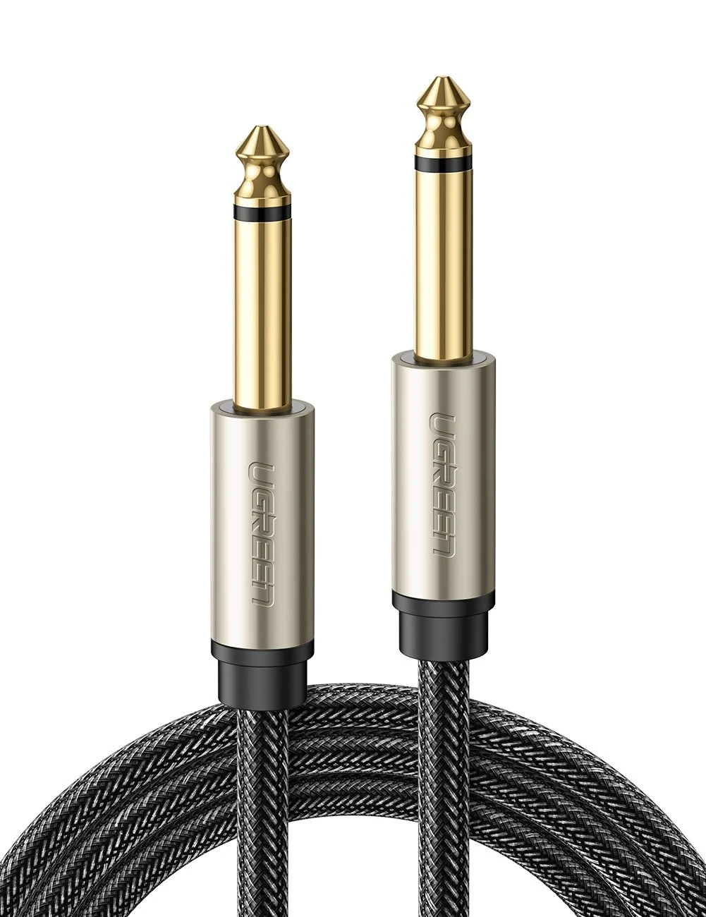 Cable Mono Jack 1/4 Macho Premium 6.35 Mm Trenzado 1m Ugreen