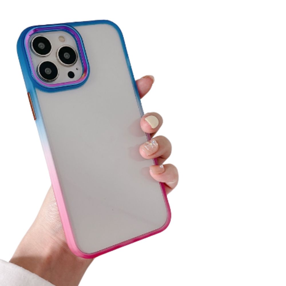 Funda protectora transparente para iphone Gadgets & Fun con borde de color