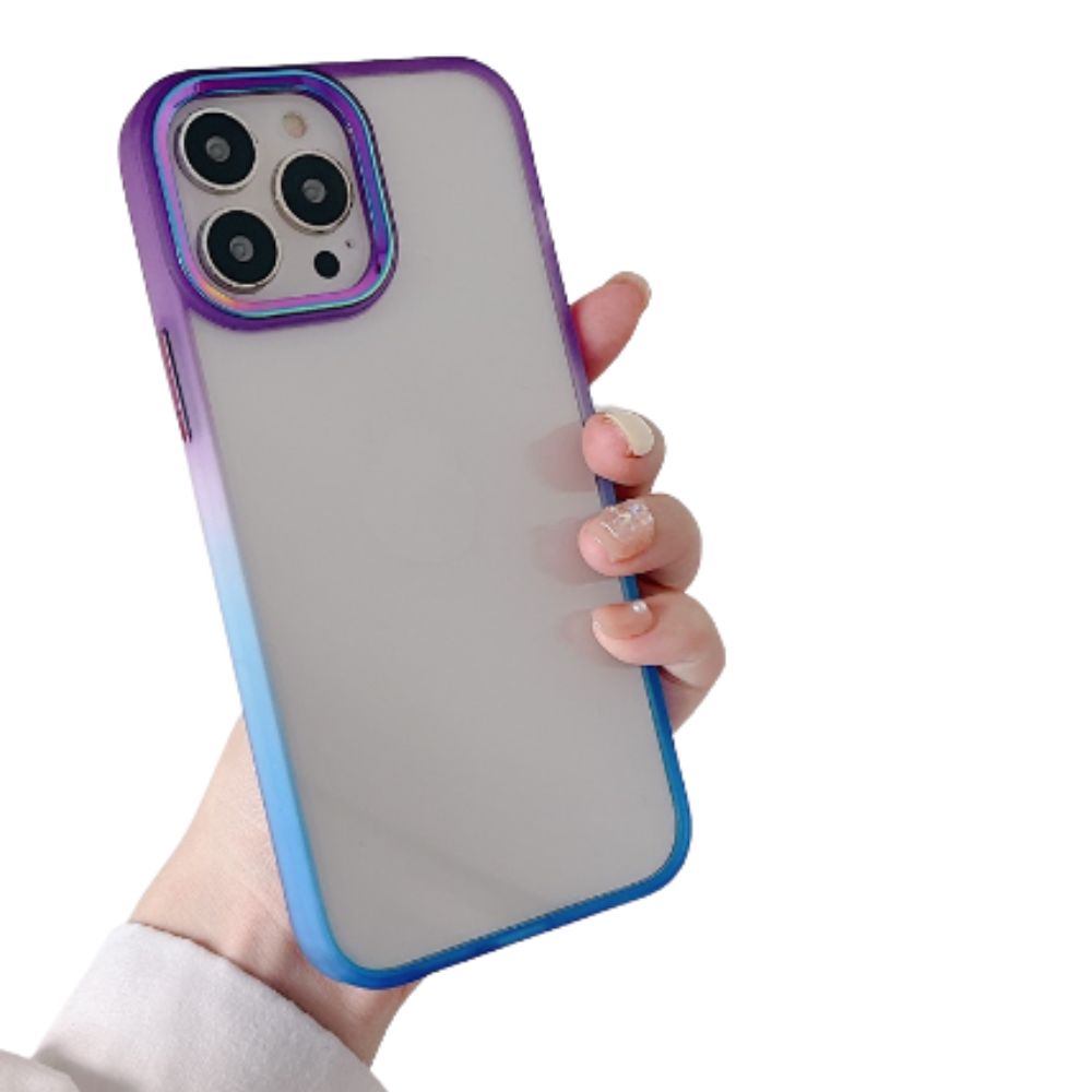 Funda protectora transparente para iphone Gadgets & Fun con borde de color