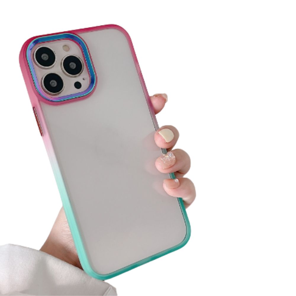 Funda protectora transparente para iphone Gadgets & Fun con borde de color