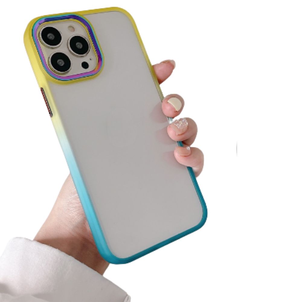 Funda protectora transparente para iphone Gadgets & Fun con borde de color