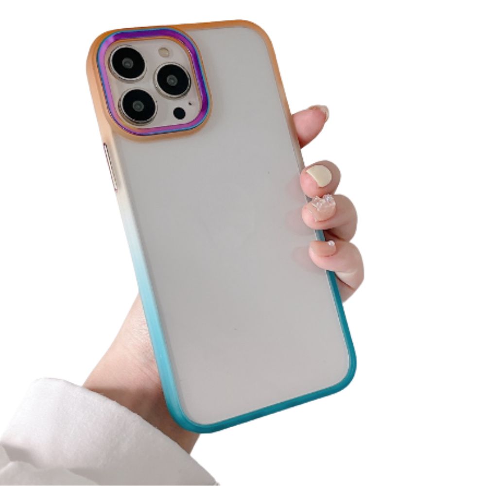 Funda protectora transparente para iphone Gadgets & Fun con borde de color