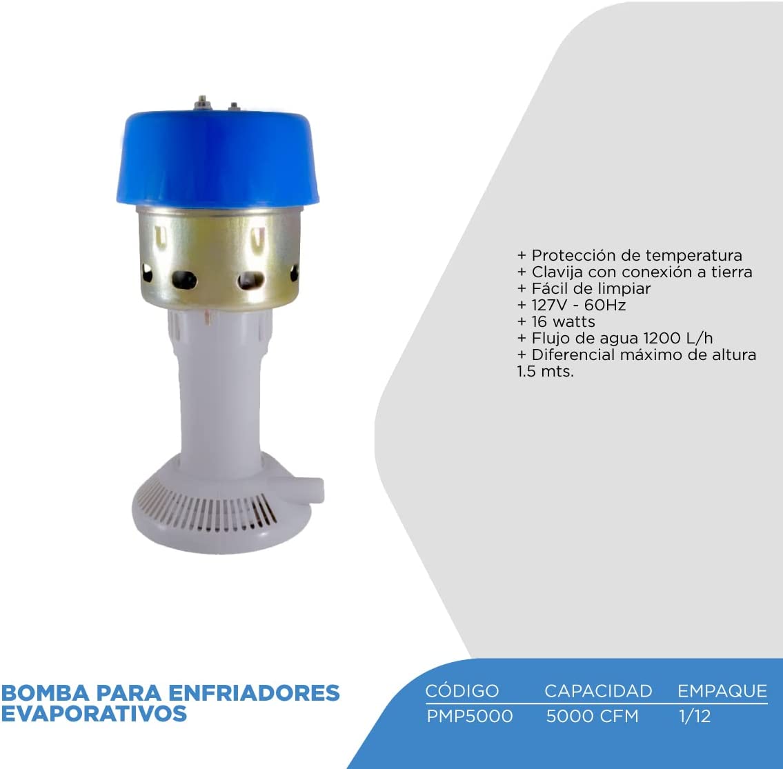 Bomba Para Enfriador Evaporativo, Flujo De Agua 1,098 L/hr