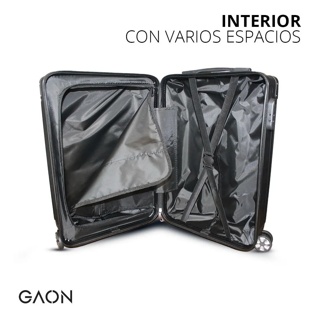 Set 3 Maletas De Viaje Con Ruedas Para Equipaje Gaon