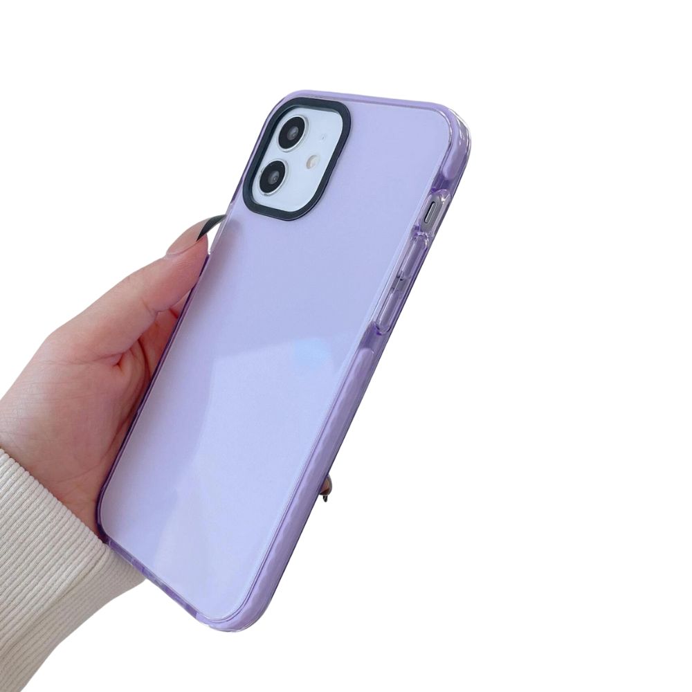 Funda protectora transparente para iphone Gadgets & Fun con borde de color