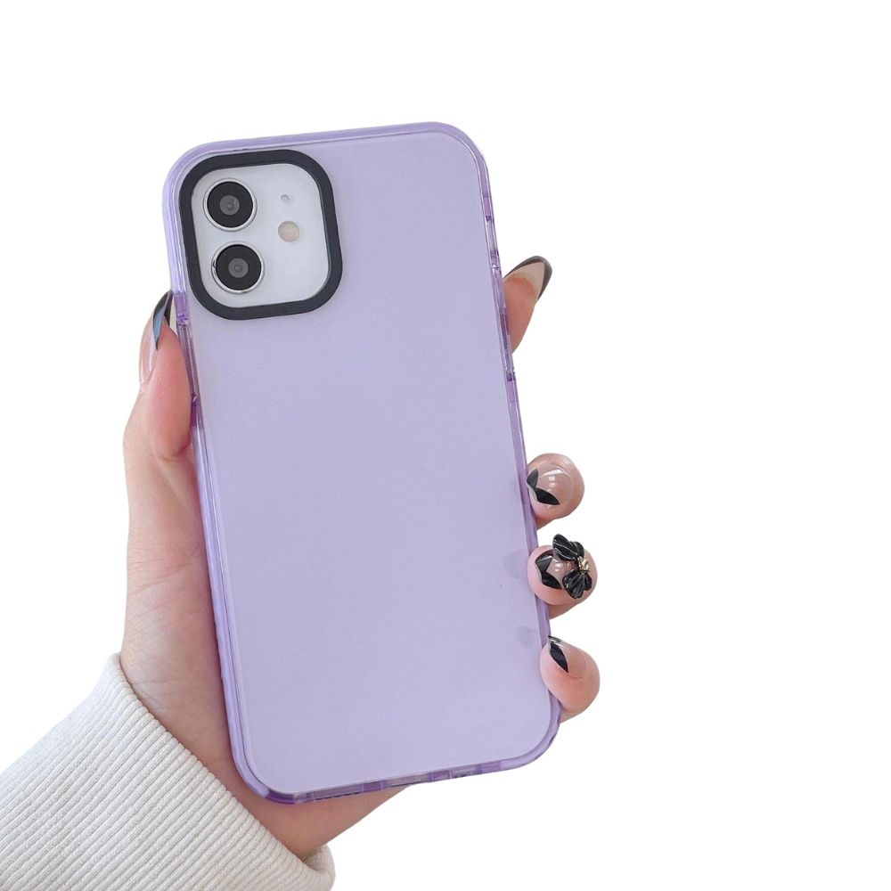 Funda protectora transparente para iphone Gadgets & Fun con borde de color