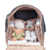 LuckyLy Pañalera Mochila de Bebé Moderna con Múltiples Compartimentos, Incluye Cambiador, Modelo Evie, Negro