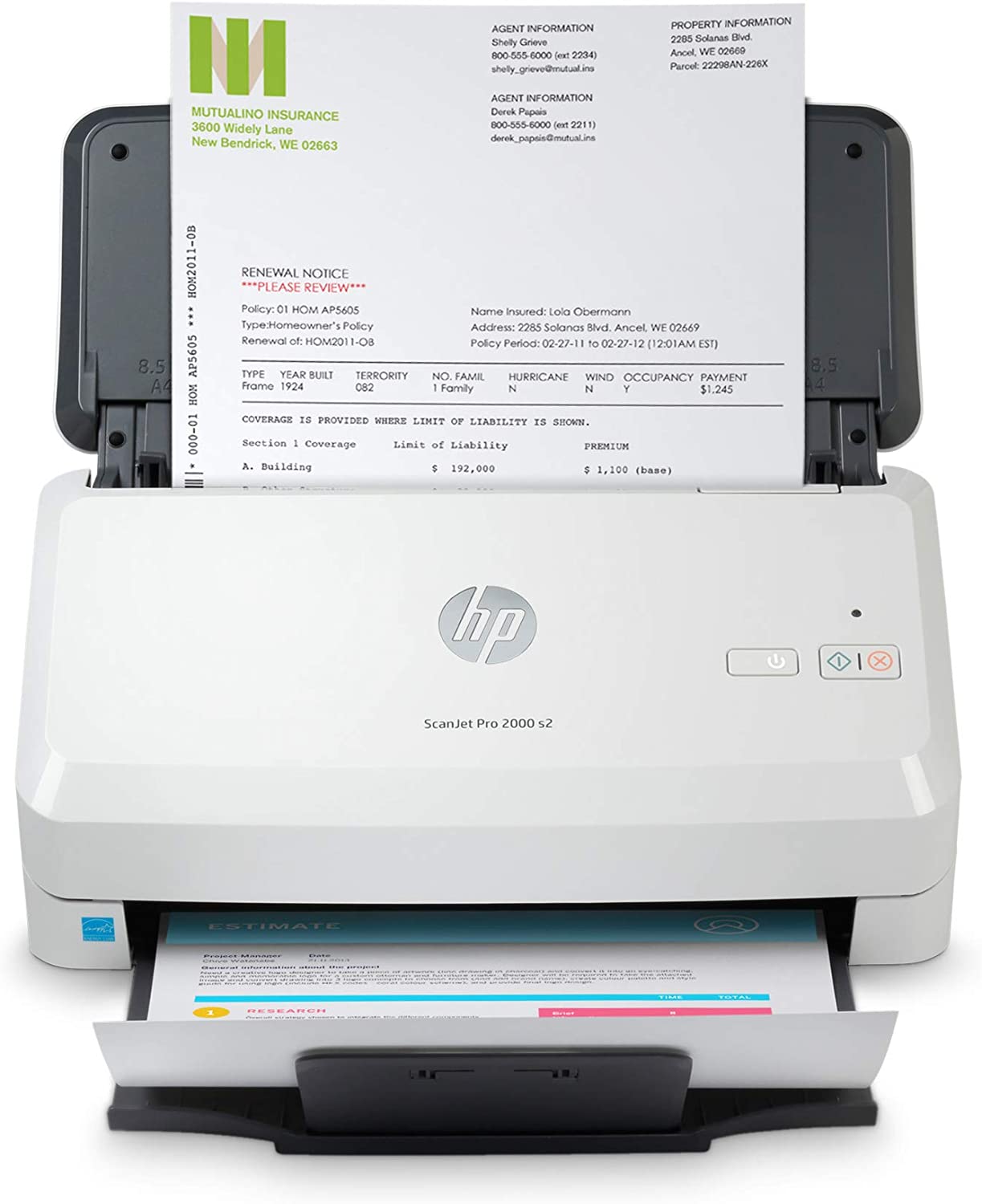 HP Scanjet Pro 2000 s2 Escáner de alimentación de Hojas