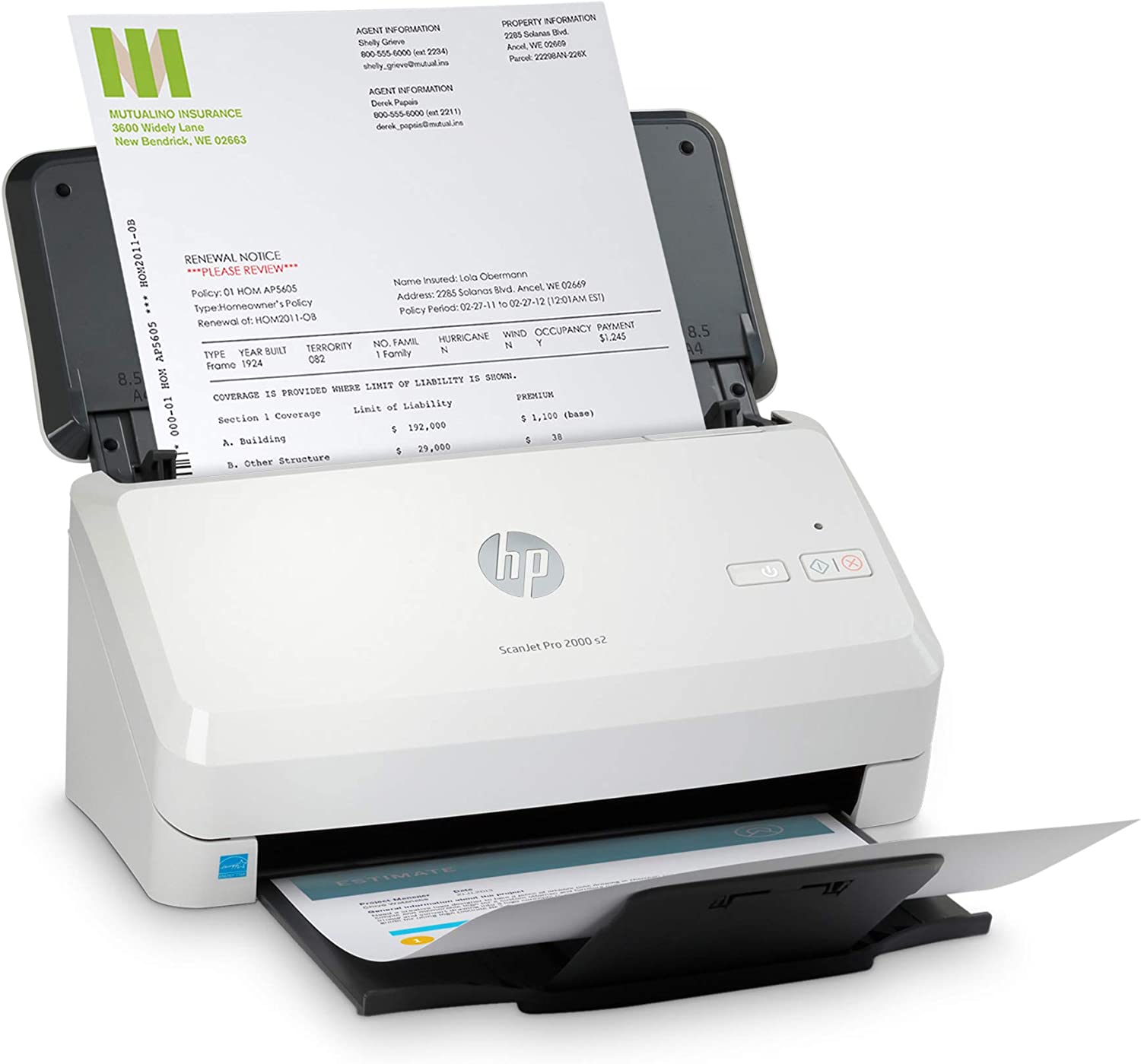 HP Scanjet Pro 2000 s2 Escáner de alimentación de Hojas