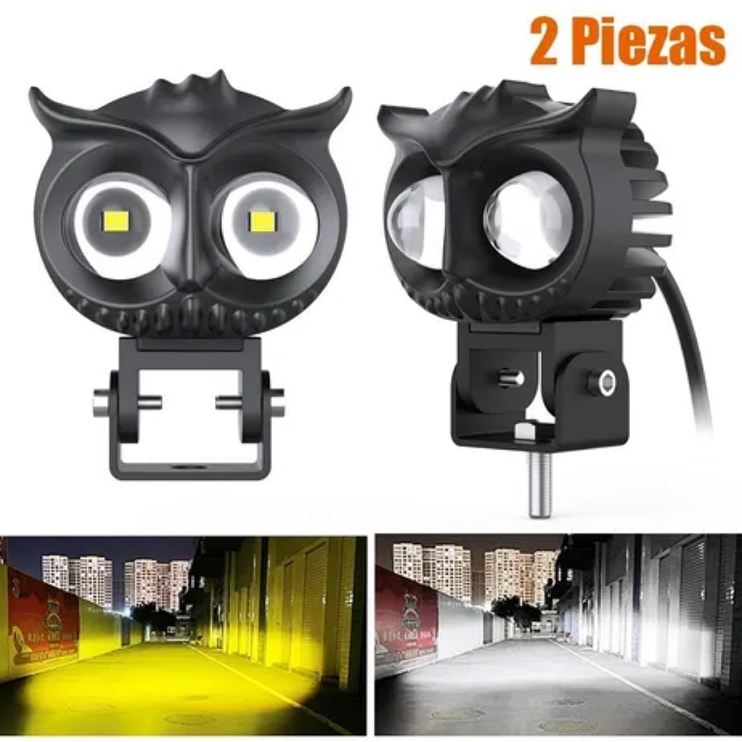 Par Faros Auxiliares Led 80w Alta/baja Doble Color Auto Moto