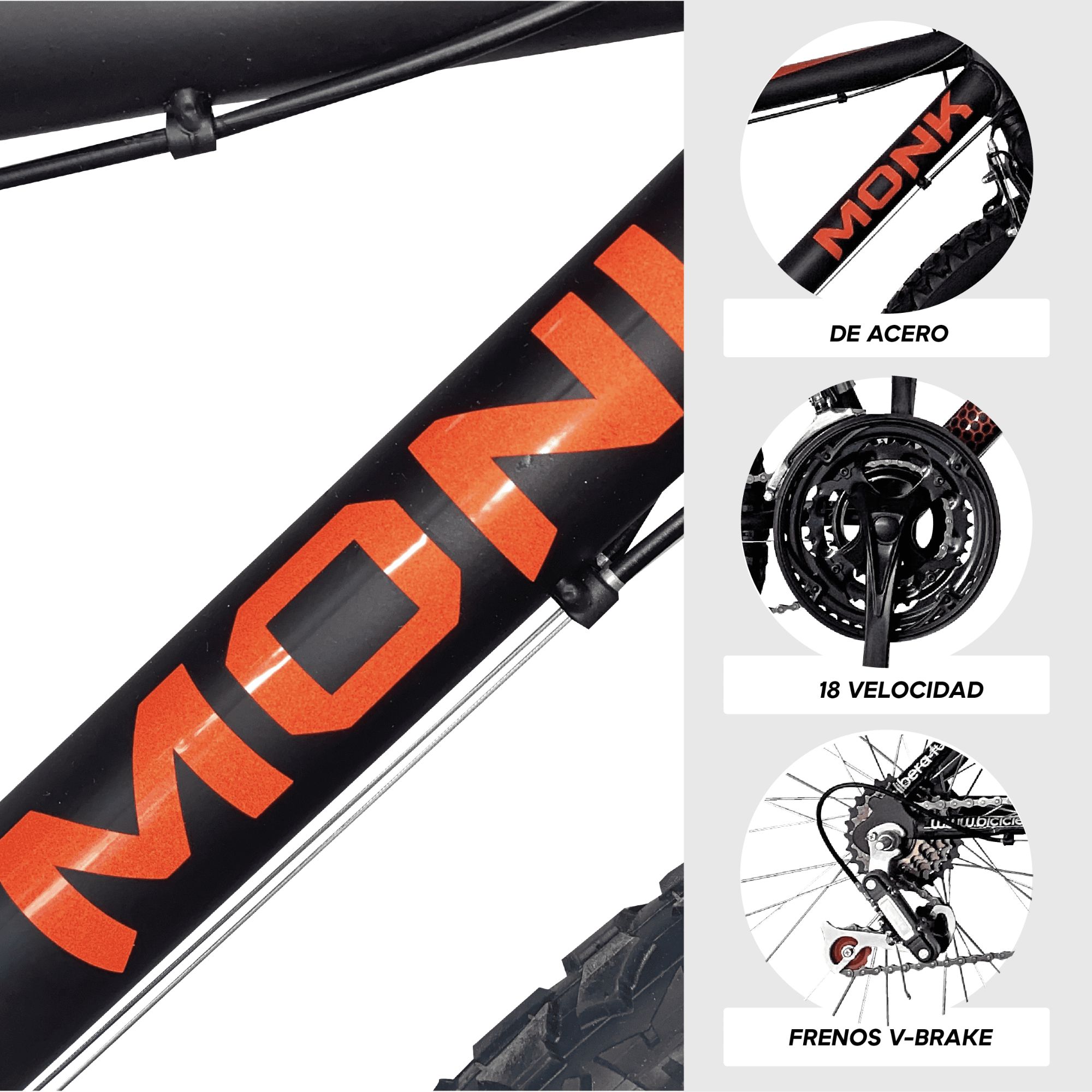 Kron Monk Reflex Rodada 26 18 Velocidades
