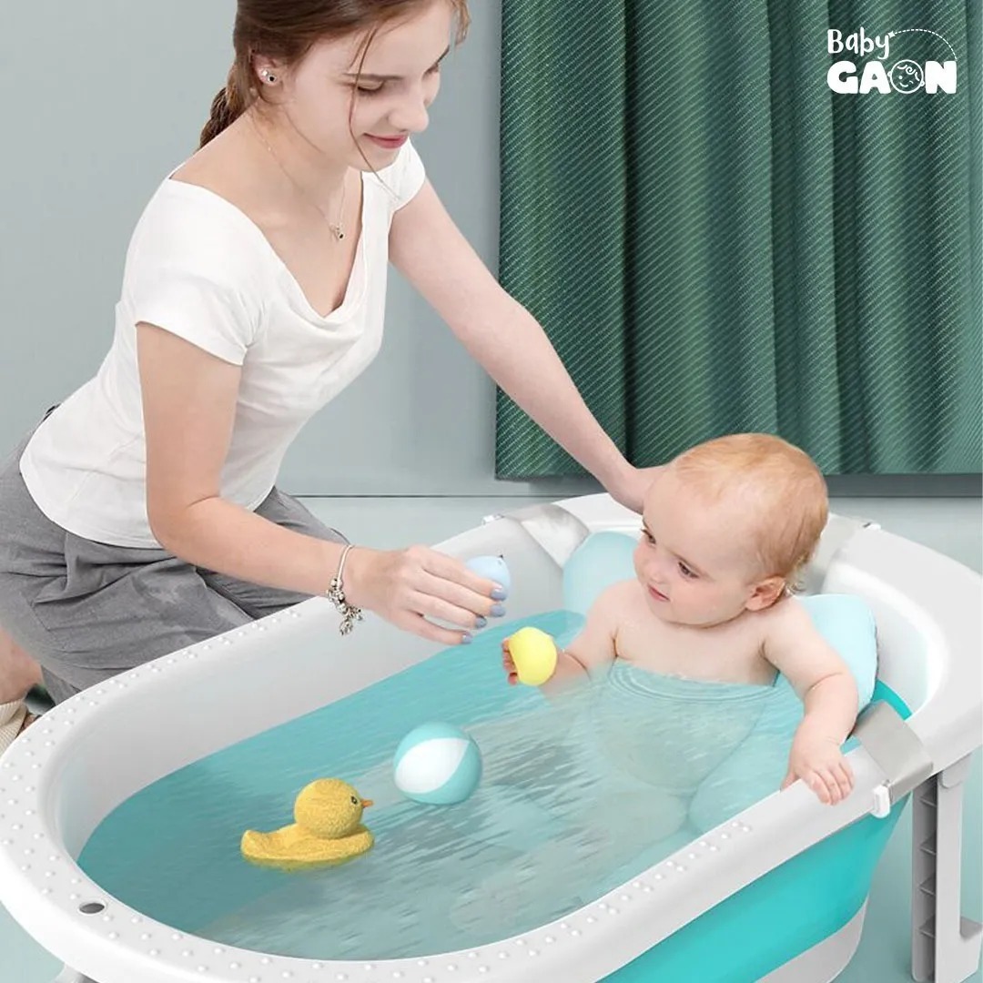 Bañera Tina De Baño Para Bebe Plegable Portatil Casa Y Viaje
