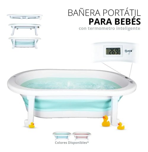 Tina De Baño Portátil Con Base Para Bebe Plegable Bañera