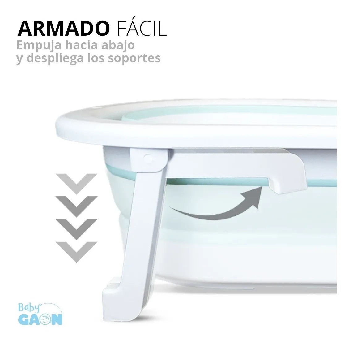 Bañera Tina De Baño Para Bebe Plegable Portatil Casa Y Viaje