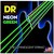 Cuerdas P/bajo Eléctrico Dr Neon 45-105 Verde Ngb5-45