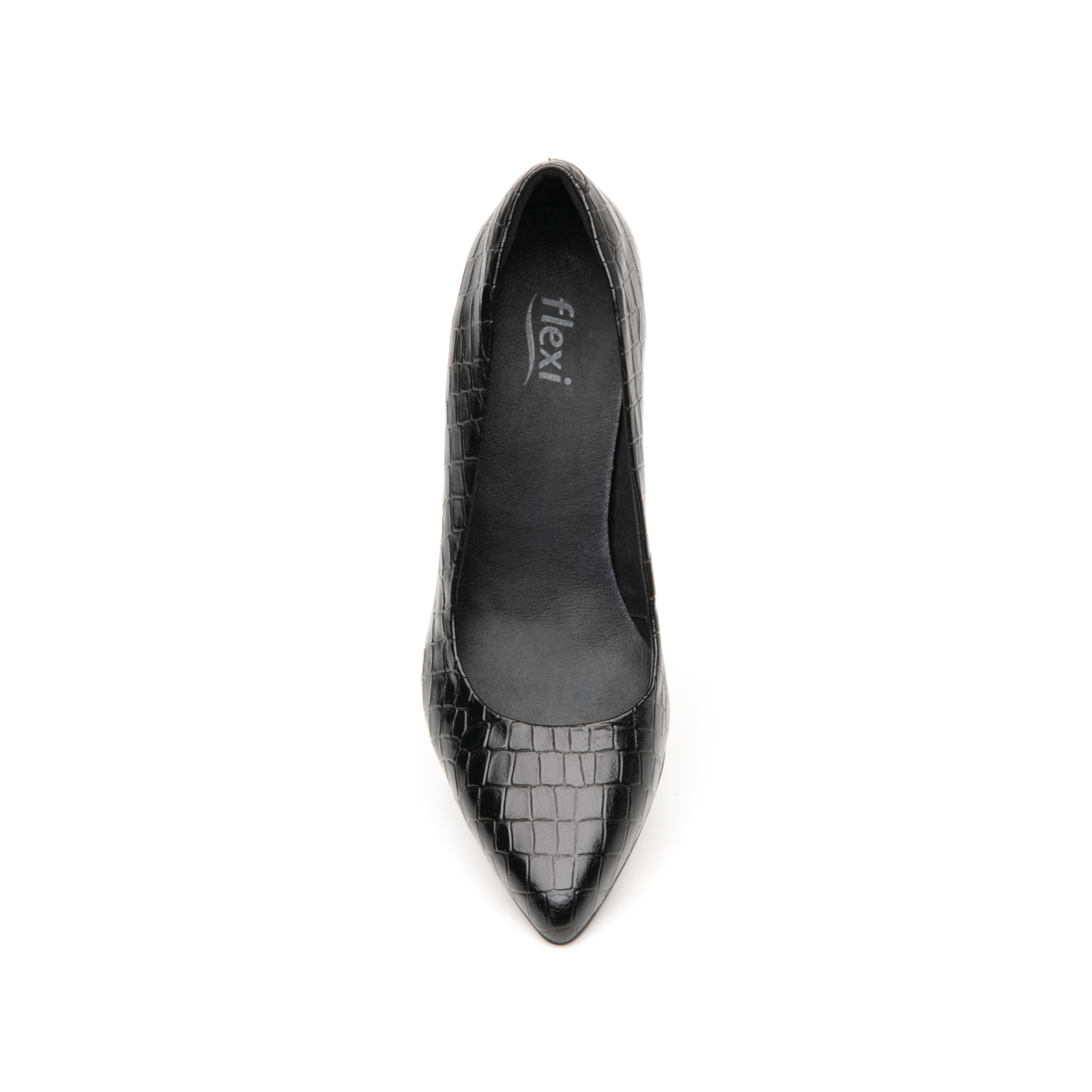 Zapatilla Flexi Para Mujer Con Tacón De Aguja Estilo 104501 Negro