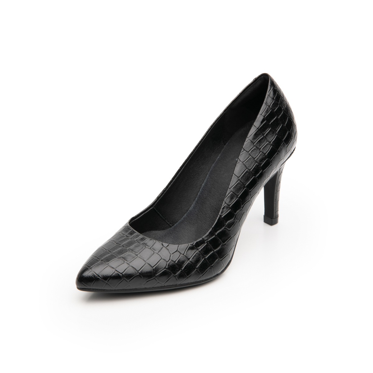 Zapatilla Flexi Para Mujer Con Tacón De Aguja Estilo 104501 Negro