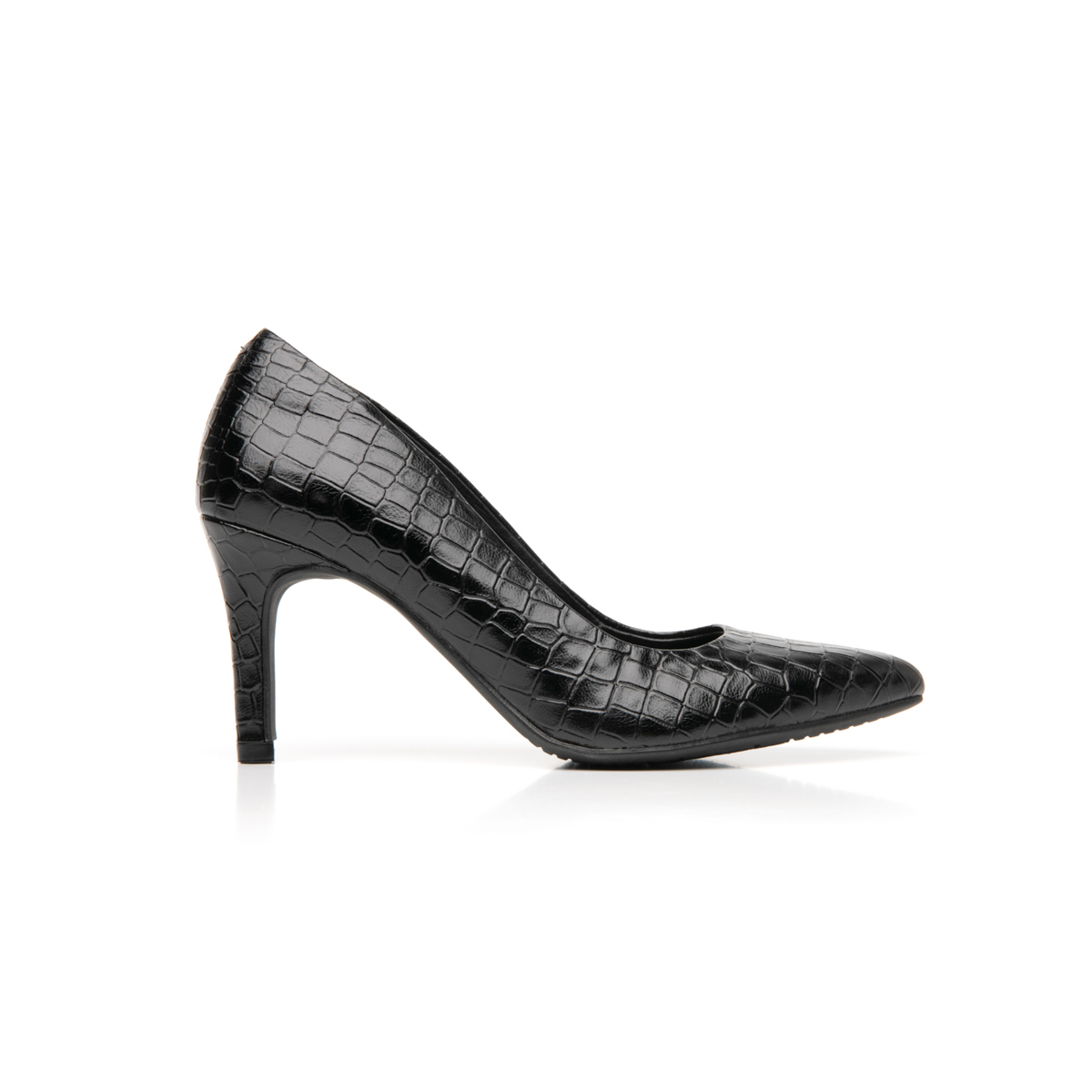Zapatilla Flexi Para Mujer Con Tacón De Aguja Estilo 104501 Negro