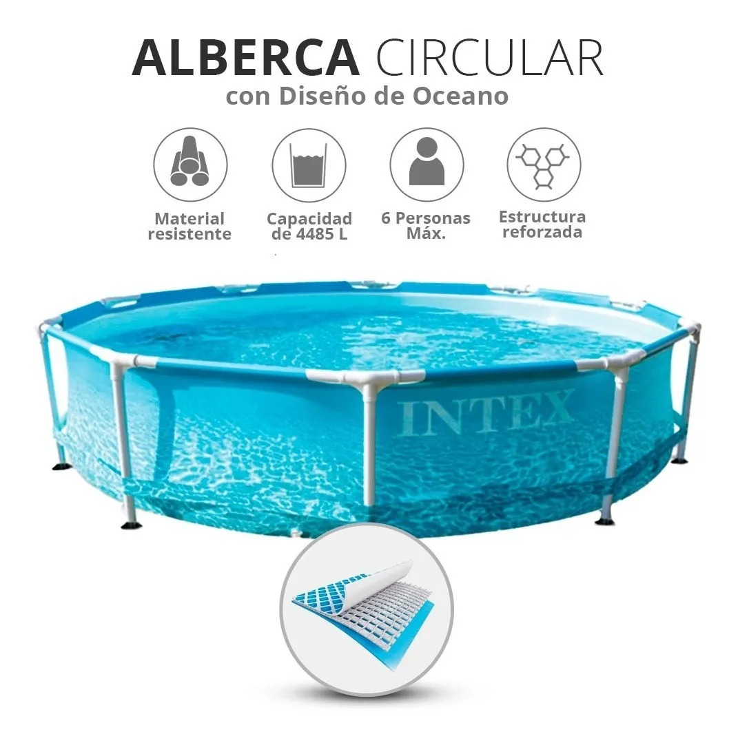 Alberca Piscina Armable Grande Estructural De Acero Gaon