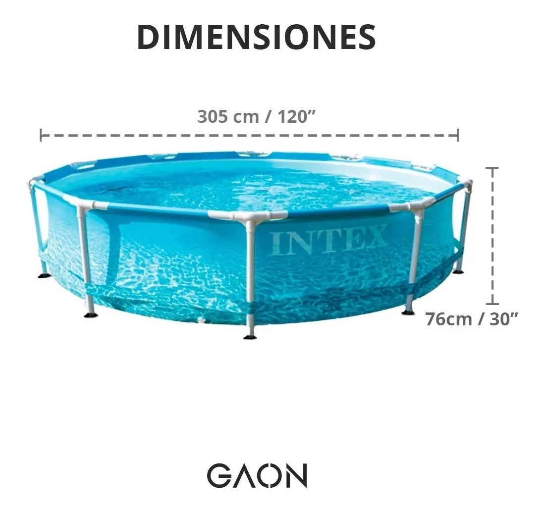 Alberca Piscina Armable Grande Estructural De Acero Gaon