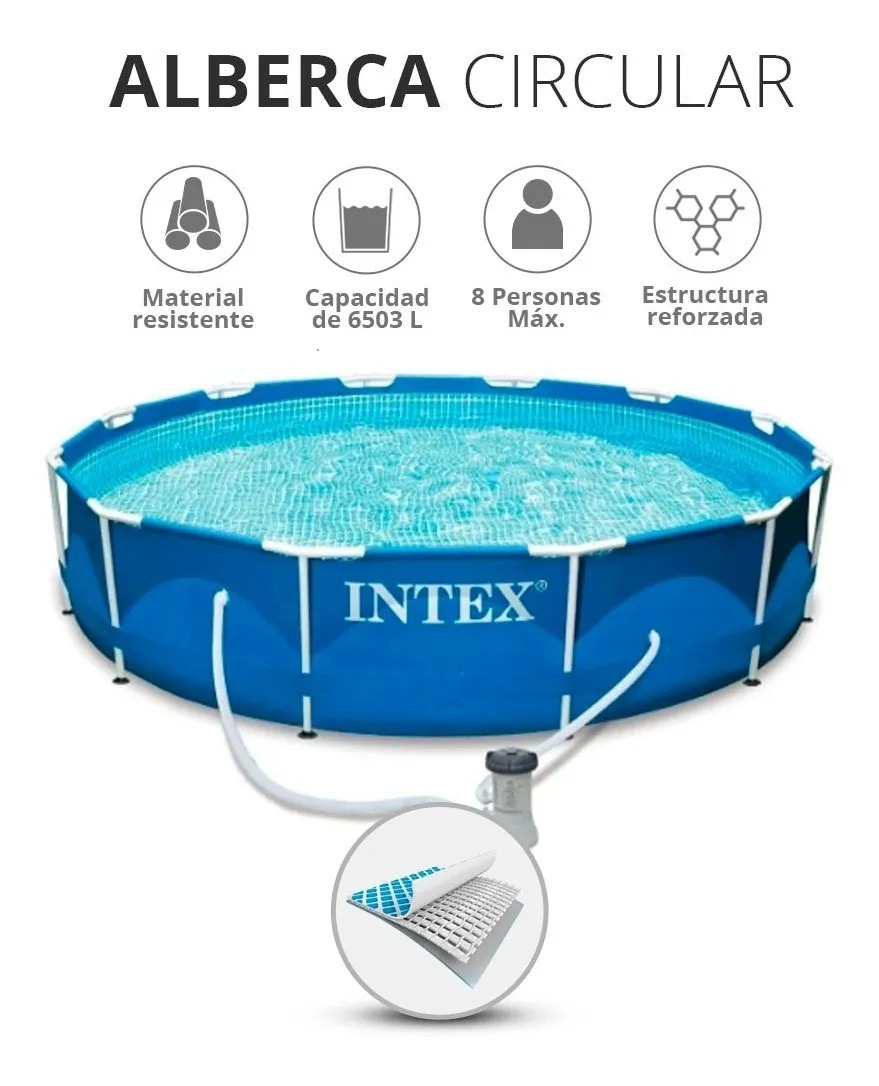 Alberca Armable Piscina Grande Estructural De Acero Gaon