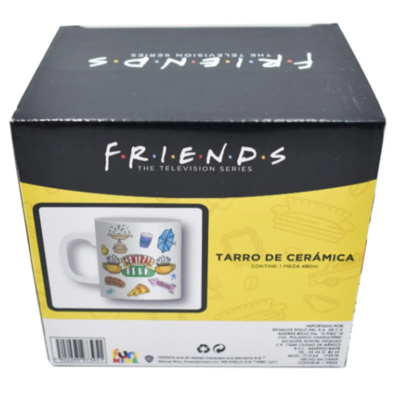  Fun Kids 1729-76 Taza para Café Blanca Serie Friends 480 mililitros