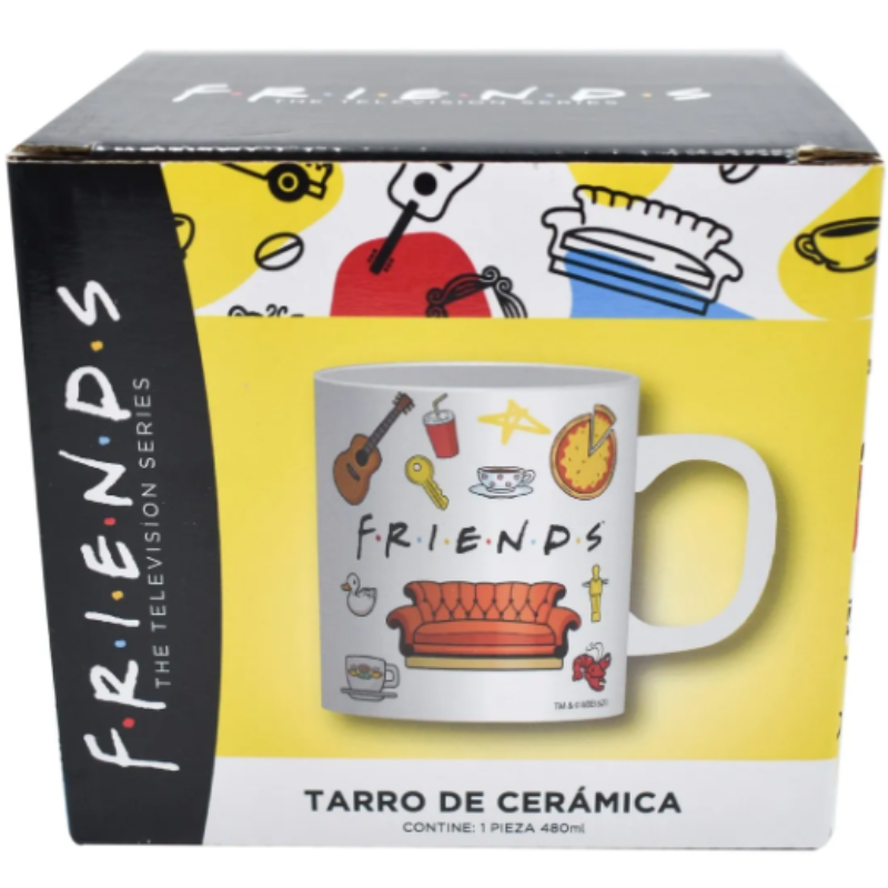  Fun Kids 1729-76 Taza para Café Blanca Serie Friends 480 mililitros