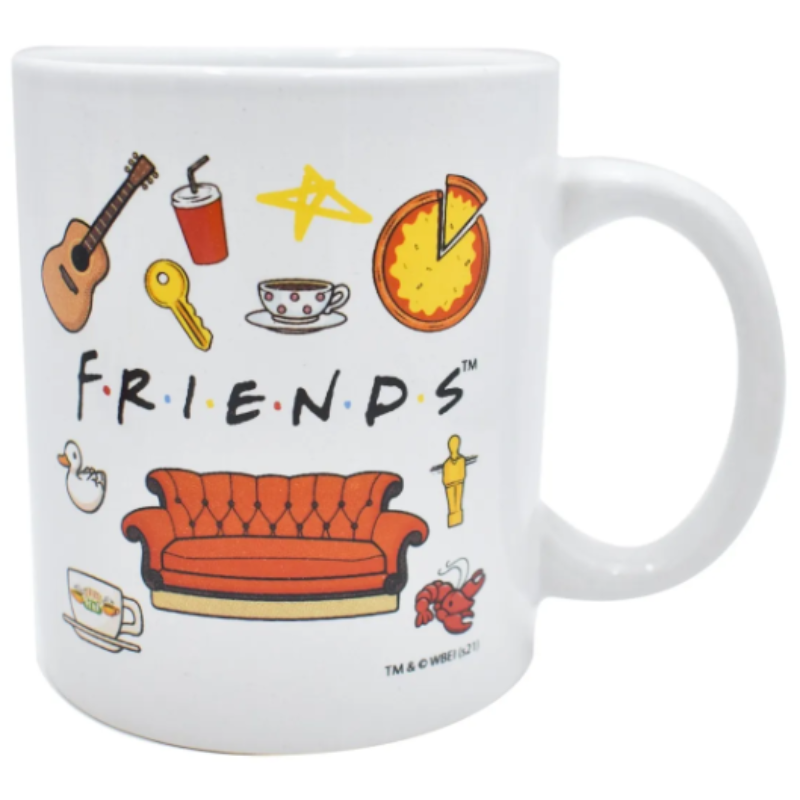  Fun Kids 1729-76 Taza para Café Blanca Serie Friends 480 mililitros