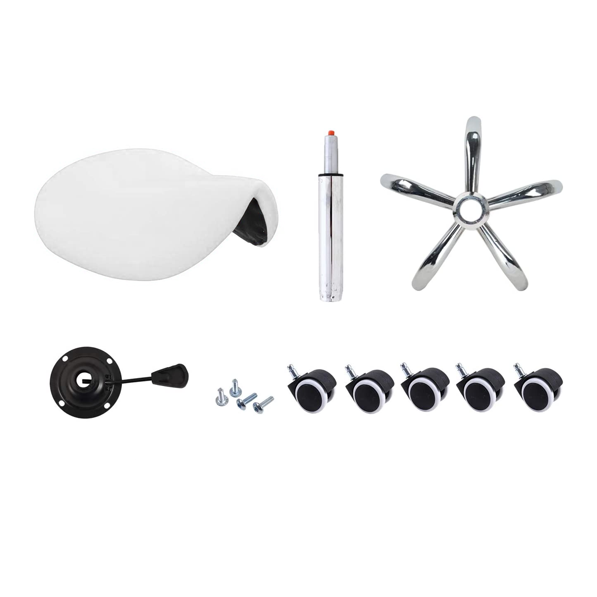 Silla Taburete Banco Ovalado Blanco Masajes Consultorio Tatoo Spa VANLIG