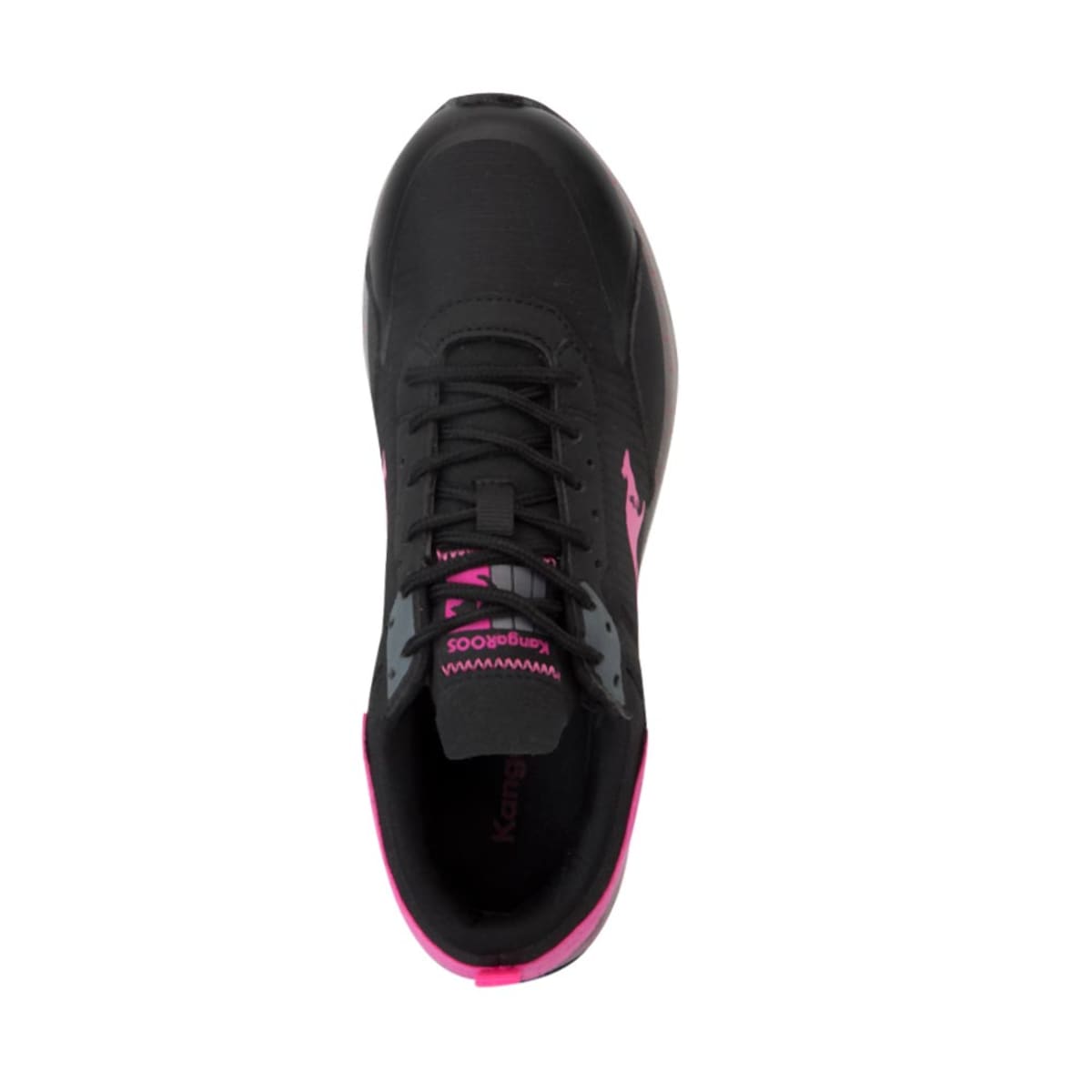 Tenis casual urbano choclo de mujer marca Kangaroos, color negro, mod. 1025403