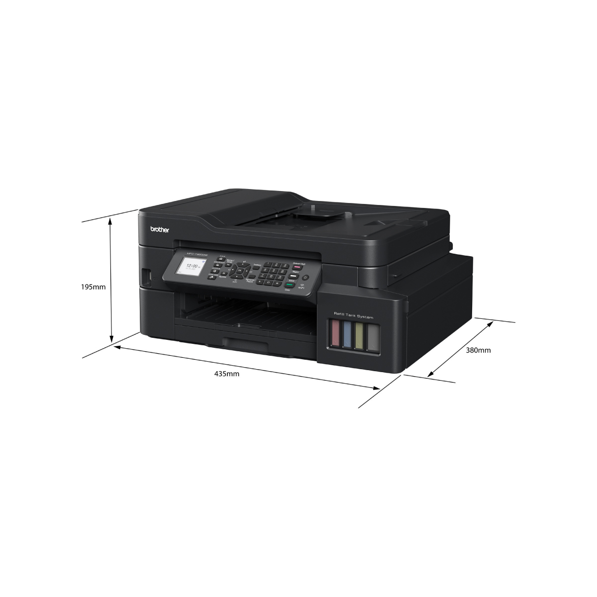 Impresora Multifuncional Brother MFC-T920DW de Inyección de tinta a color con WiFi (Reacondicionado A, Empaque Dañado).