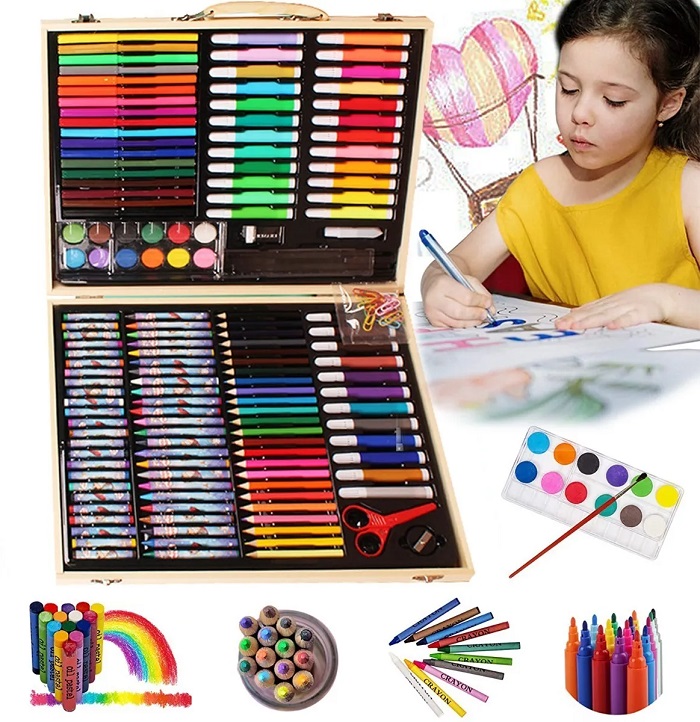 Kit De Lápices De Dibujo Y Boceto Con Accesorios, 168 Pcs