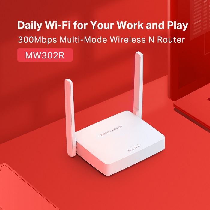 Router Inalambrico Mercusys MW302R 300Mbps Multimodo