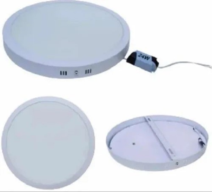 Lampara Sobreponer led 24w 30 cm Redonda Luz Blanca Fria para plafón, techo