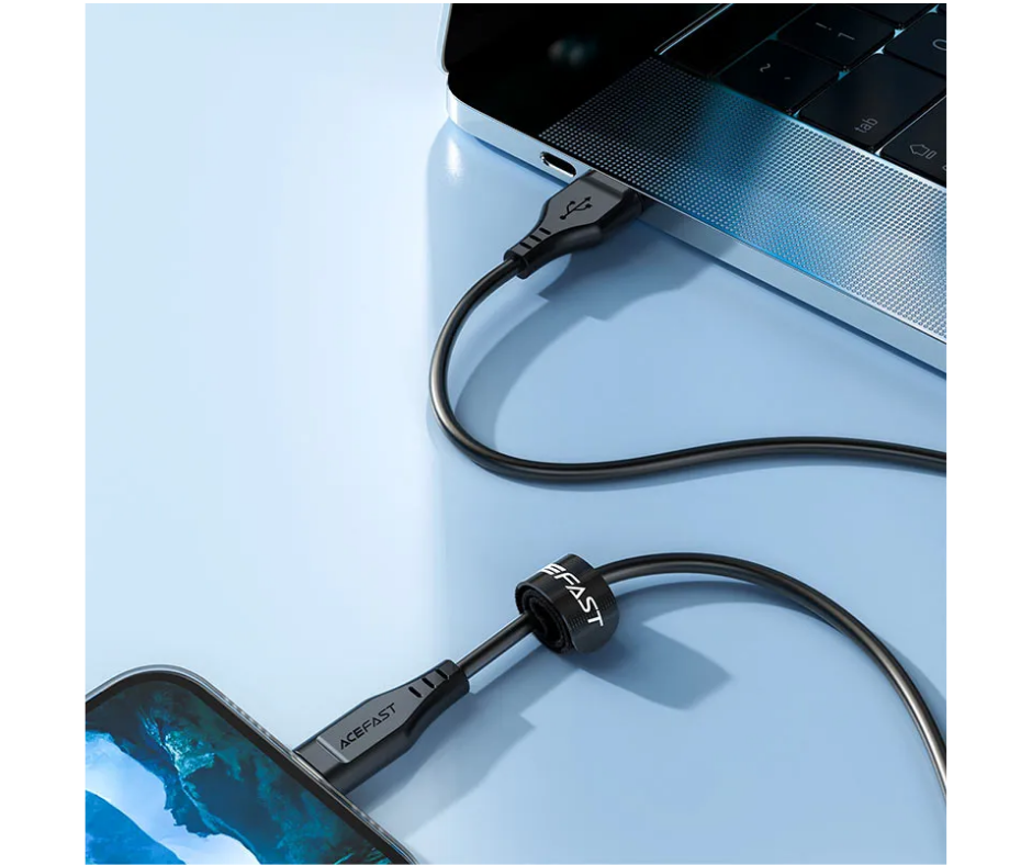 Cable de Carga Rápida USB-A a USB Micro 1.2 m Blanco