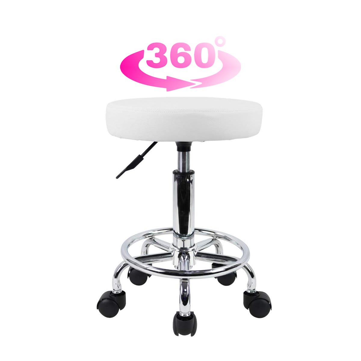 Silla Taburete Banco Plano Blanco Masajes Consultorio Tatoo Spa VANLIG