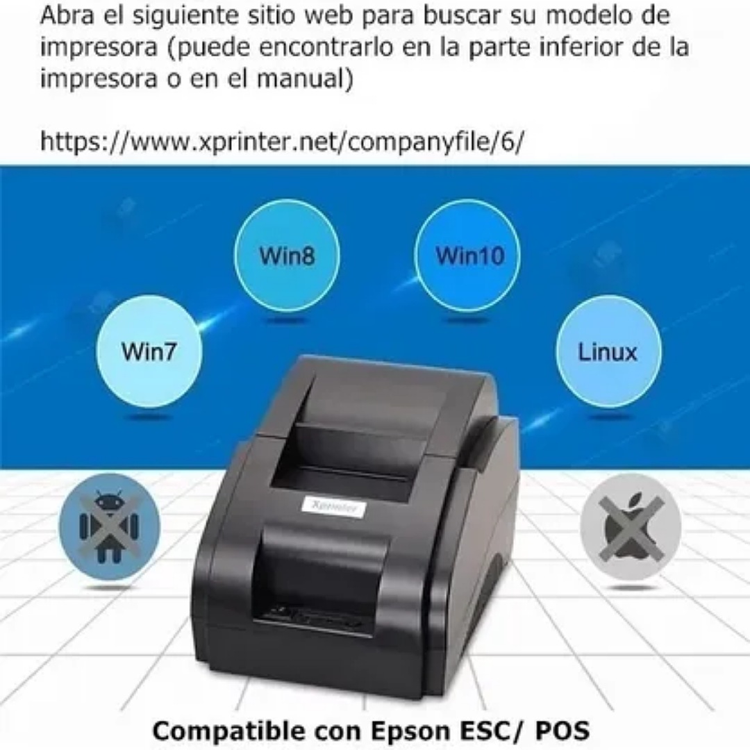 Impresora Termica Pos Usb 58mm Xp-58iih Impresoras Recibos.