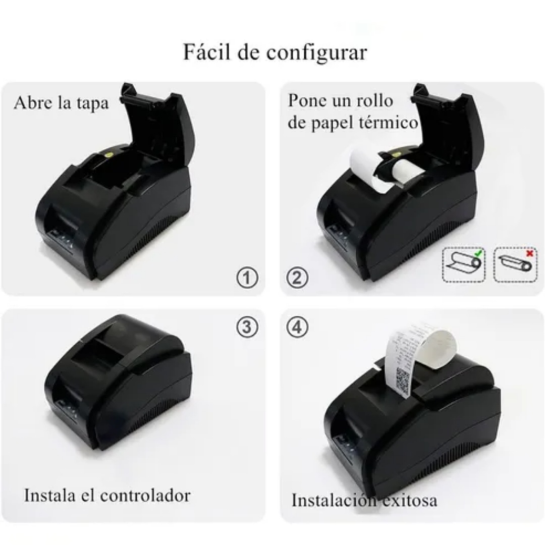 Impresora Termica Pos Usb 58mm Xp-58iih Impresoras Recibos.
