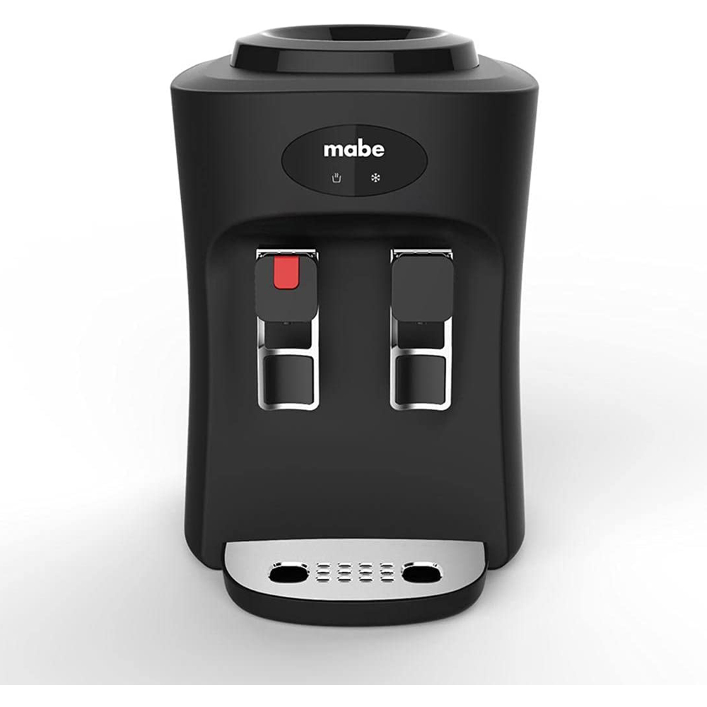 MABE EMM2PN Dispensador de Agua de Mesa con 2 Llaves, Negro