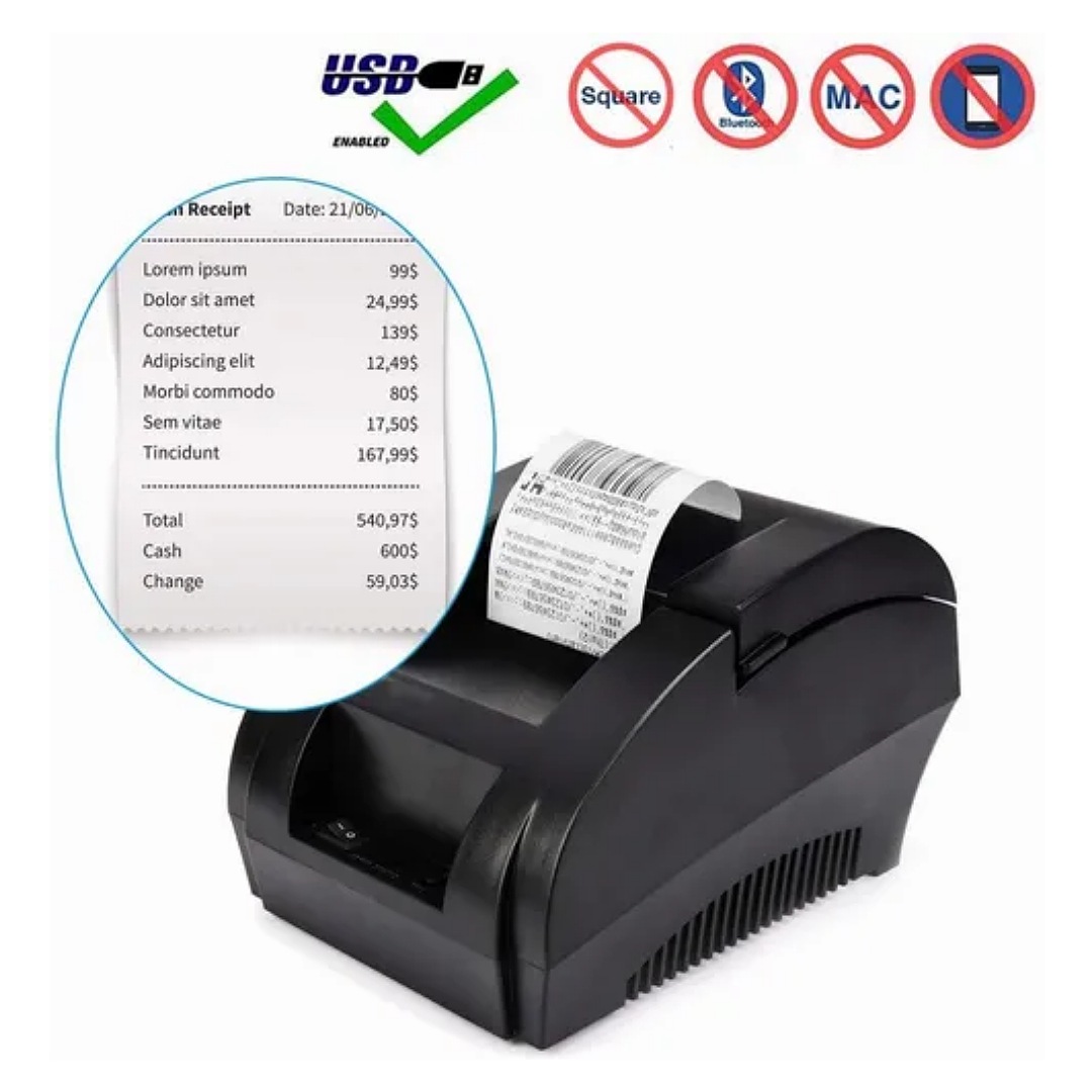 Impresora Termica Usb 58mm Impresora Pos De Etiquetas
